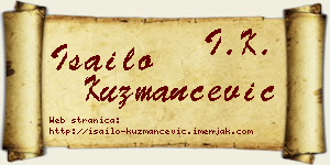 Isailo Kuzmančević vizit kartica